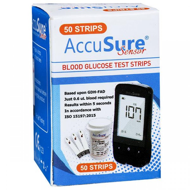 ACCU SURE SENSOR 50STRIPS 1X50N