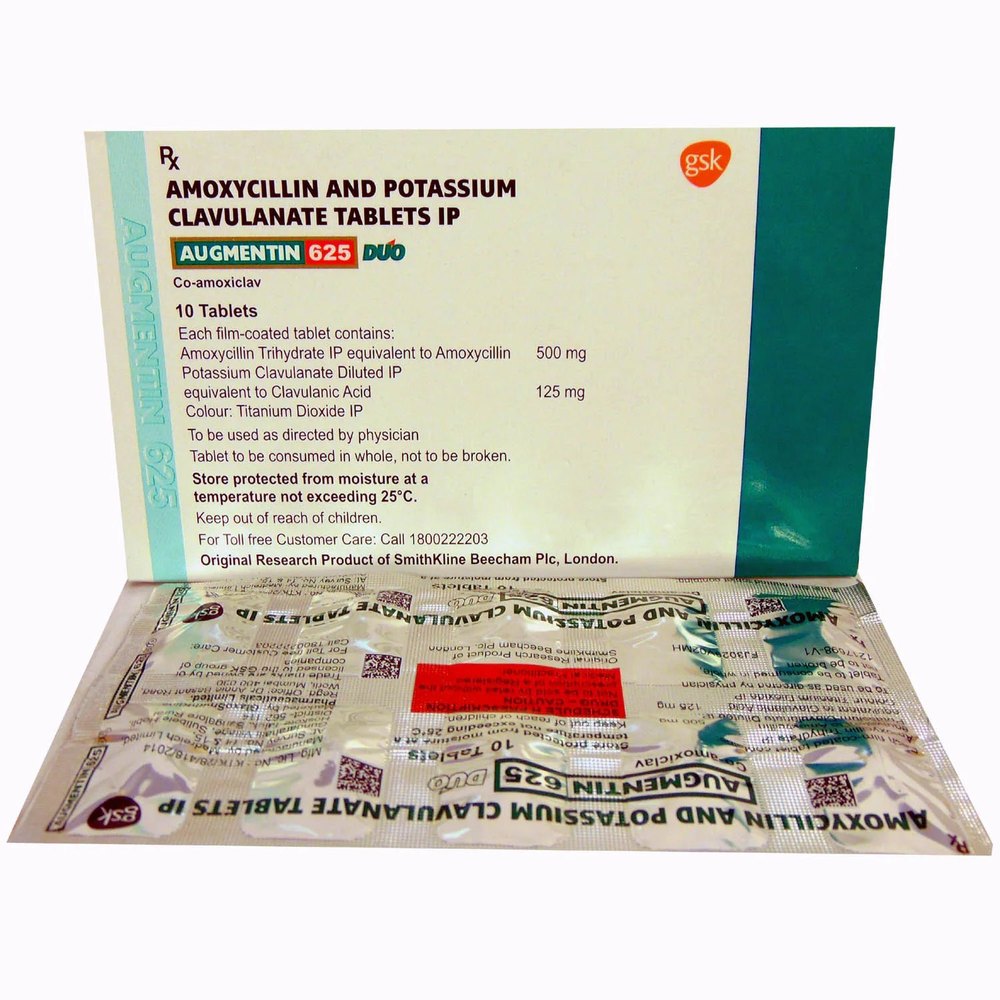 AUGMENTIN 625MG 1X10