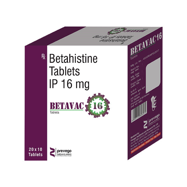 BETAVAC 16MG TAB 1X10