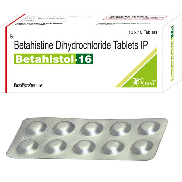 BETAHISTOL 16MG TAB 1X10