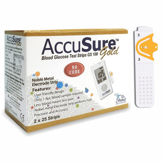 ACCU SURE GOLD 50STRIPS 2X25N