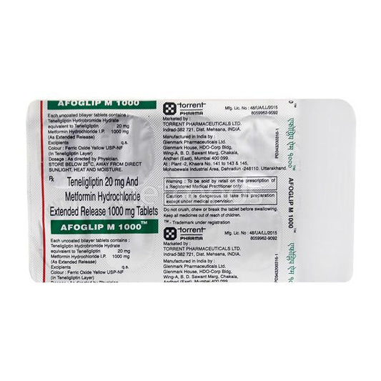 AFOGLIP M 1000MG 1X15