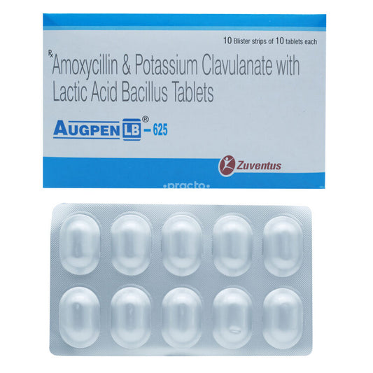 AUGPEN LB 625 MG 1X10