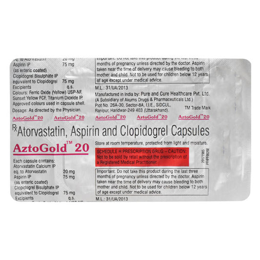 AZTOGOLD 20MG 1X10
