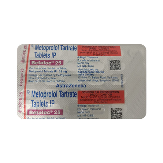 BETALOC 25MG TAB 1X30