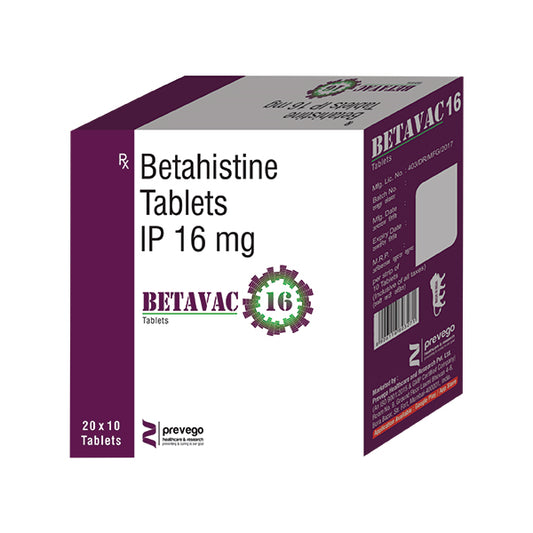 BETAVAC 16MG TAB 1X10