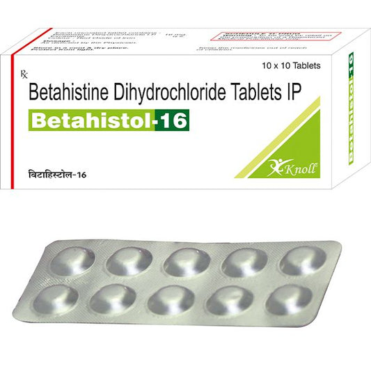 BETAHISTOL 16MG TAB 1X10