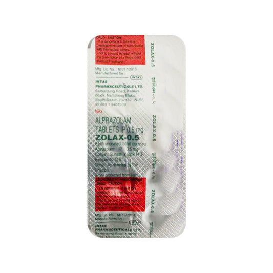 ZOLAX 0.5MG TAB 1X10