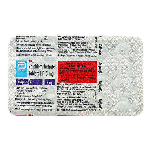 ZOLFRESH 5MG TAB 1X15