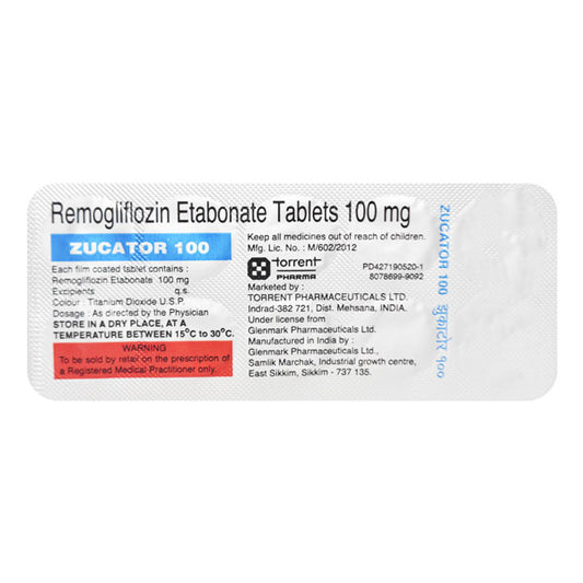 ZUCATOR 100MG TAB 1X10