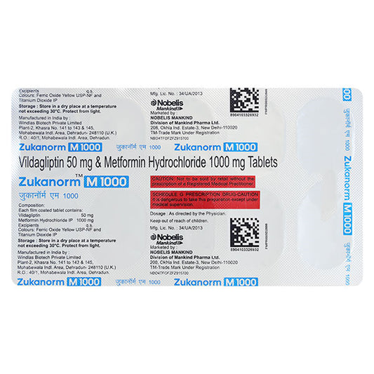 ZUKANORM M1000 TAB 1X10